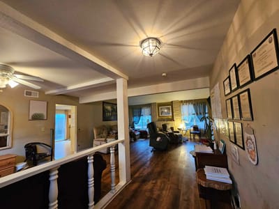 Interior common area with seating and décor