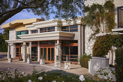 Front entrance of The Canterbury assisted living facility