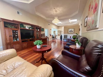 Interior common area with seating and decor