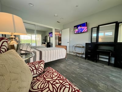 Cozy interior of a private resident room