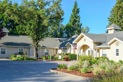 Exterior view of Citrus Heights Terrace with garden