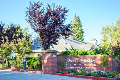 Exterior view of Citrus Heights Terrace with landscaping
