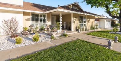 Exterior view of a well-maintained assisted living home