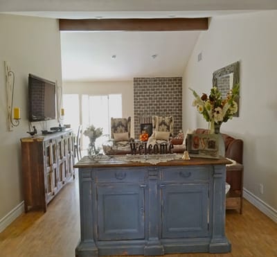 Interior common area with cozy seating and decor