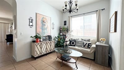 Interior living area with comfortable seating and decor