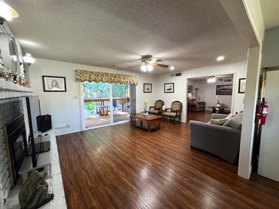 Cozy common area with seating and outdoor view