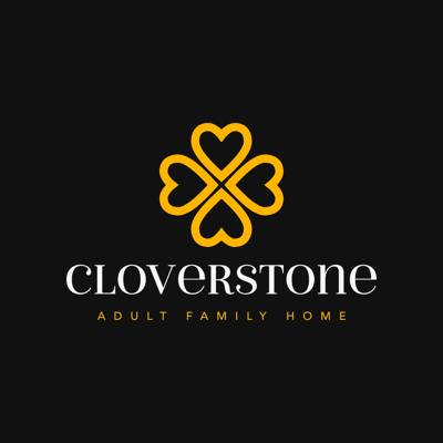 Cloverstone Adult Family Home logo with heart design