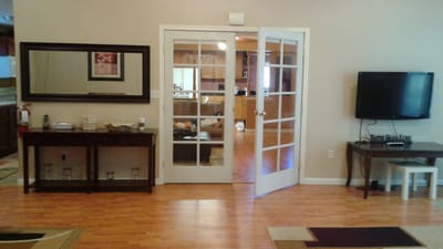 Interior view of a common area in the facility