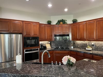 Bright and modern kitchen in a senior living facility
