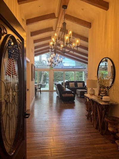 Bright interior common area with elegant decor