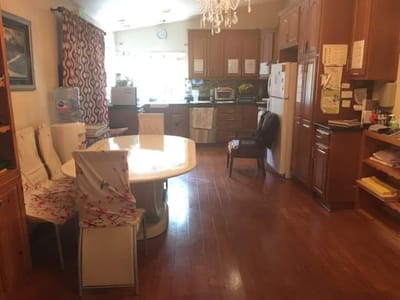 Interior view of a kitchen area in a facility
