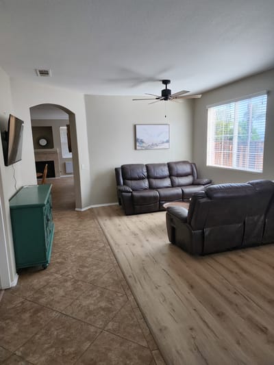 Cozy interior living area with seating and natural light