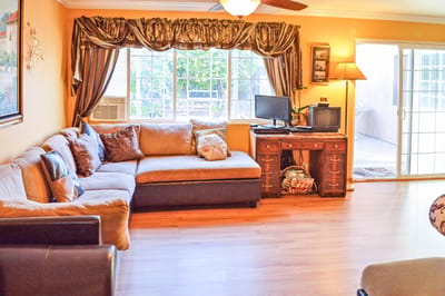 Cozy interior living area with comfortable seating