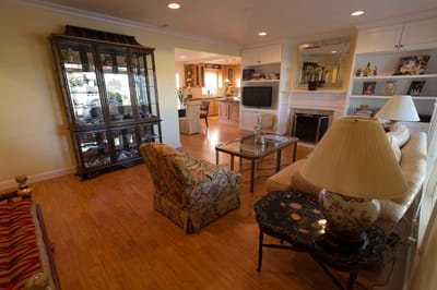 Bright and inviting living room with cozy furniture