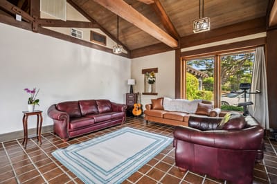 Bright common area with comfortable seating