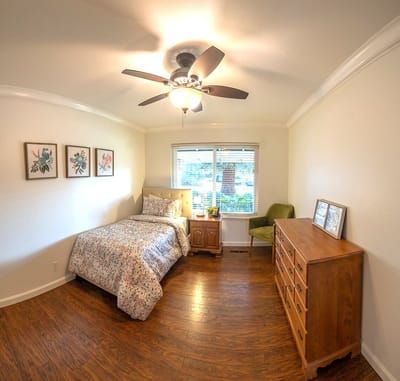 Cozy private resident room with natural light