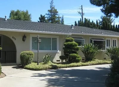 Exterior view of a senior living facility