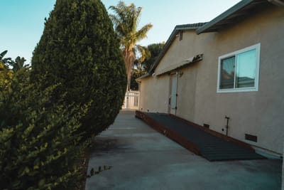 Side exterior view of a residential care facility