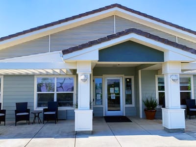 Entrance of Lassen House Senior Living facility