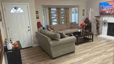Cozy living room area with comfortable seating