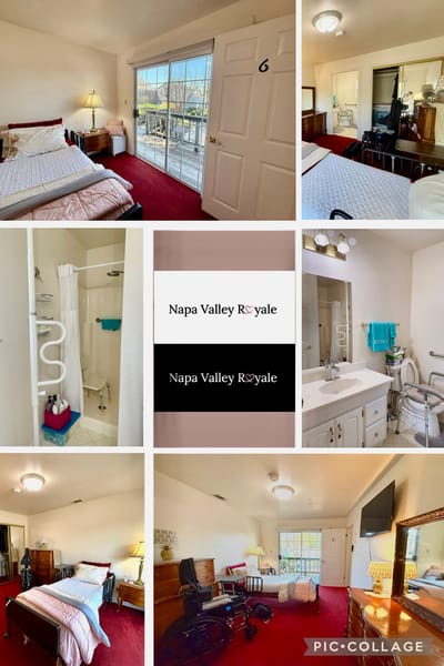 Cozy resident room with a view and personal items