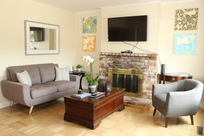 Cozy interior living space with comfortable seating