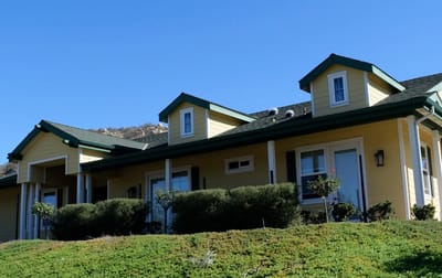 Exterior view of a senior living facility