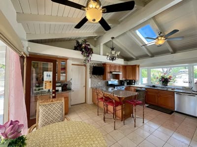 Bright kitchen area with modern amenities
