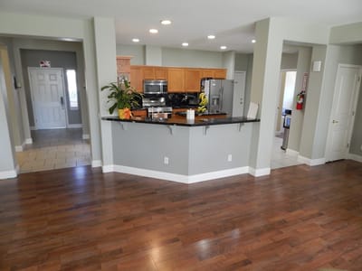 Bright and spacious interior of a common area
