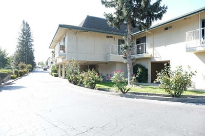 Exterior view of the assisted living facility entrance