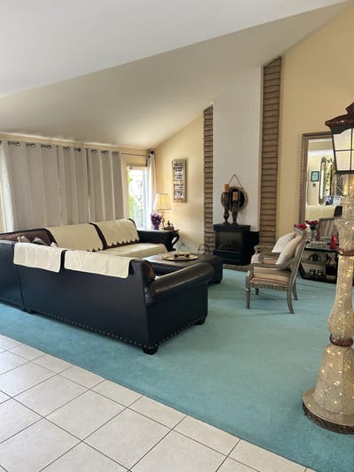 Cozy common area with seating and decor