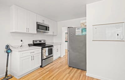 Modern kitchen in a senior living facility