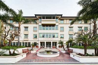 Exterior view of St. Richard Pampuri senior living facility
