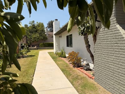 Pathway leading to a senior living facility