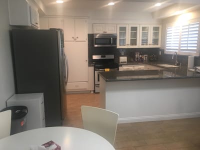 A modern kitchen in a senior living facility