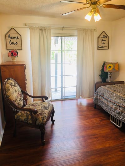Cozy private resident room with natural light