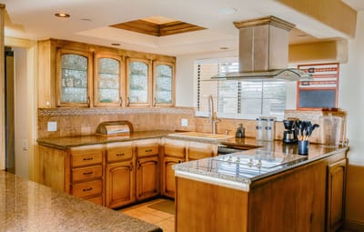 Interior view of a well-equipped kitchen