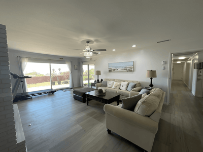 Bright interior living room with comfortable seating