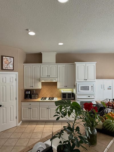 A modern kitchen area in a senior care facility
