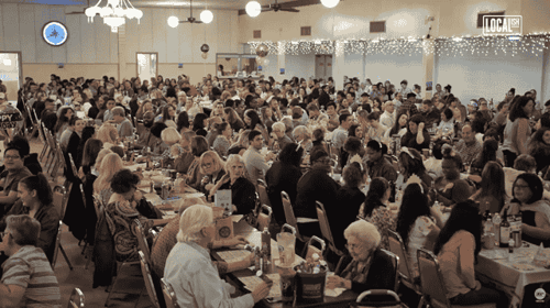 Seniors playing bingo