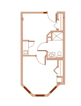 One Bedroom Apartment Floor Plan
