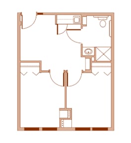 Two Bedroom Apartment Floor Plan