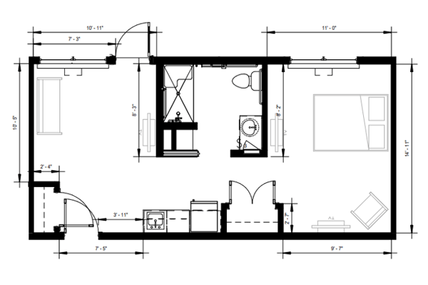 MC - 1 Bed