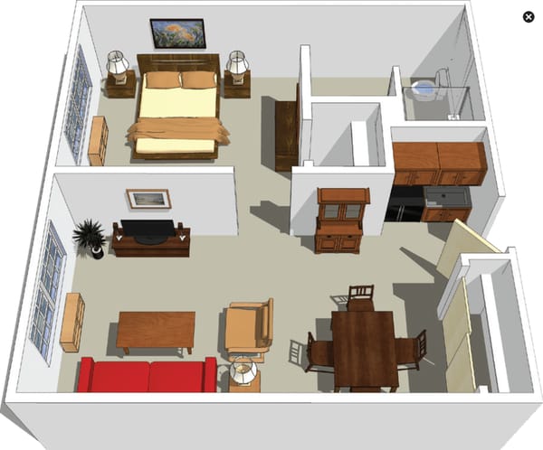 Assisted Living One Bedroom Deluxe
