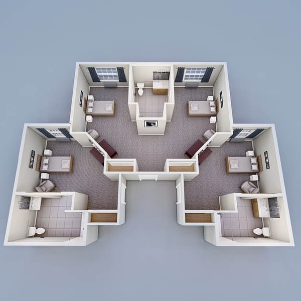 INSPYRE Private Suite private & shared 241 sq. ft.