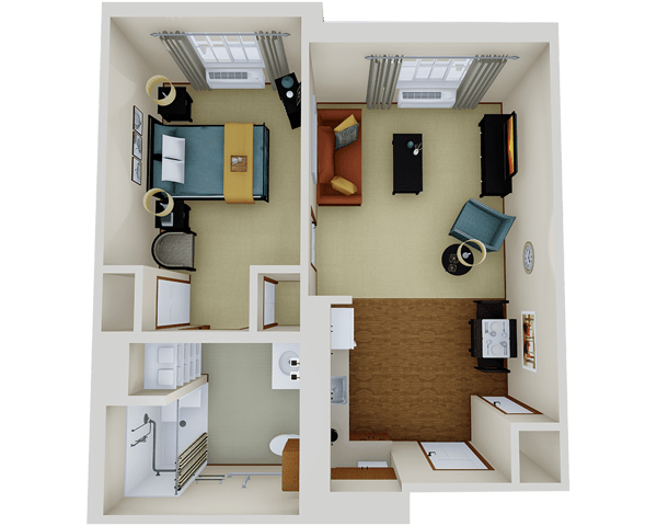 Assisted Living One Bedroom Deluxe