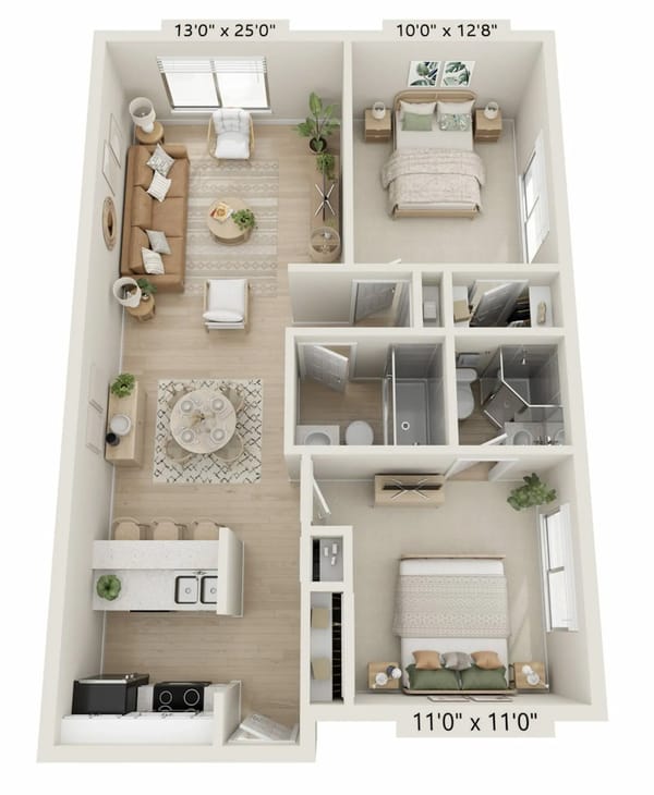 2 bedroom
