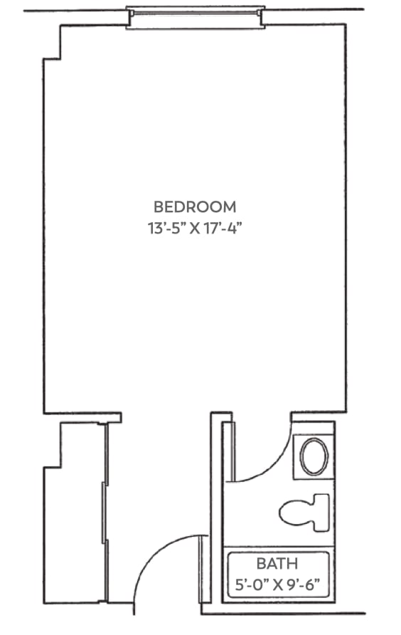 Studio / 1 Bath