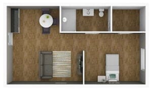 Studio A Floor Plan