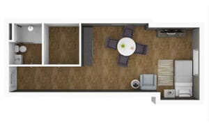 Studio B Floor Plan